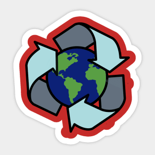 Recylce Earth Sticker